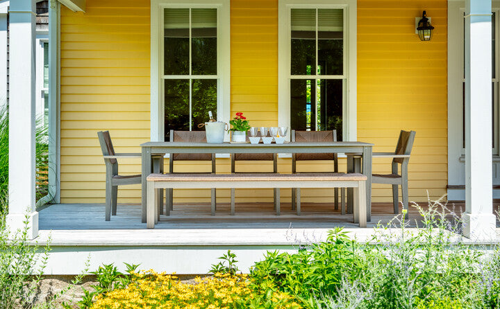 Seaside Casual Greenwich 60" Slatted Bench